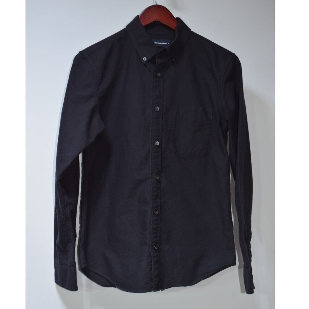 Everlane Black Button-Down Linen Shirt